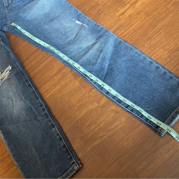 Lovers + Friends Jeans Womens 31 Ricky Skinny Denim Brighton Distressed Med Wash - Picture 8 of 12